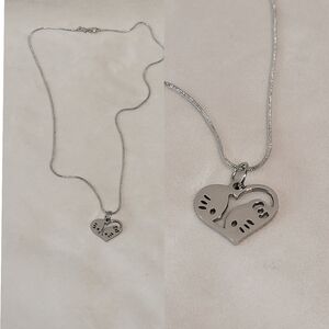 Hello Kitty & Dear Daniel Heart Shaped Necklace Charm